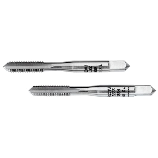 "High performance" cobalt taps, set of 2 cobalt taps (taper and bottoming), M4 x 0.7 mm