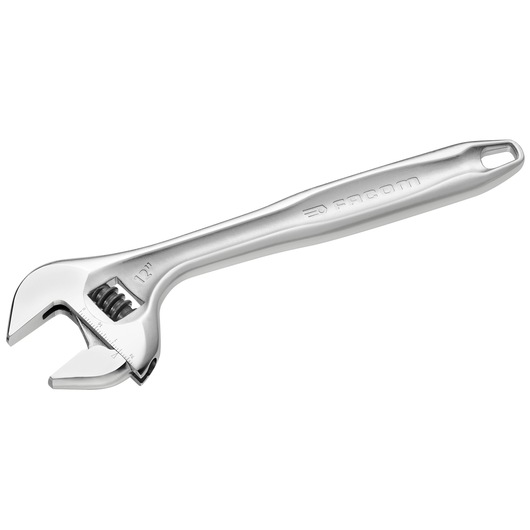 Facom adjustable wrench silver finish left angle SKU 101_15.
