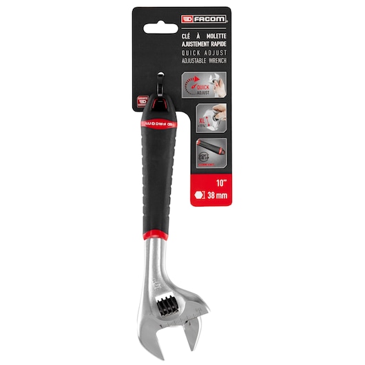 10 in. Quick Adjust Wrench, Bi-Material