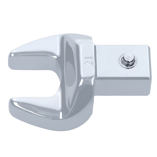 Facom chrome open-end crowfoot wrench, SKU 11_21, product photography, front angle on white background.