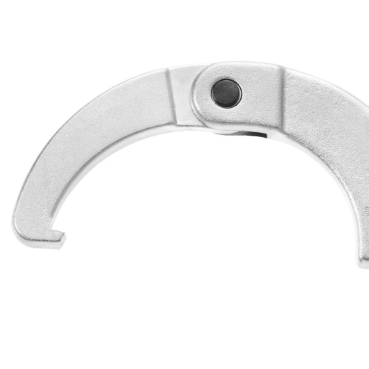Facom silver hook spanner, SKU 125A_35, photographed from front on white background.