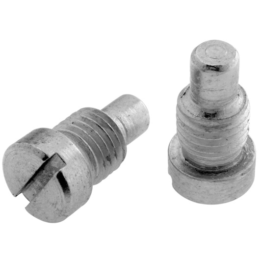Facom 126E180 metal slotted screws, silver finish, shown on white background, photography of hardware parts.