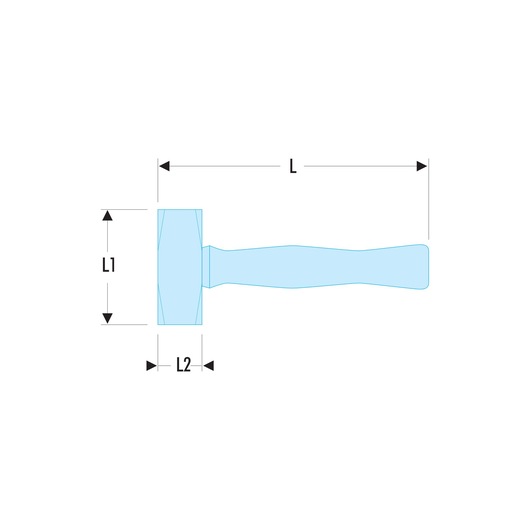 1 kg Beveled Edge Club Hammer
