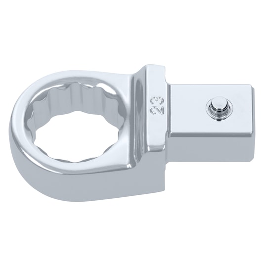 Photo of Facom 13_23 chrome finish box end wrench head, product close-up on white background.