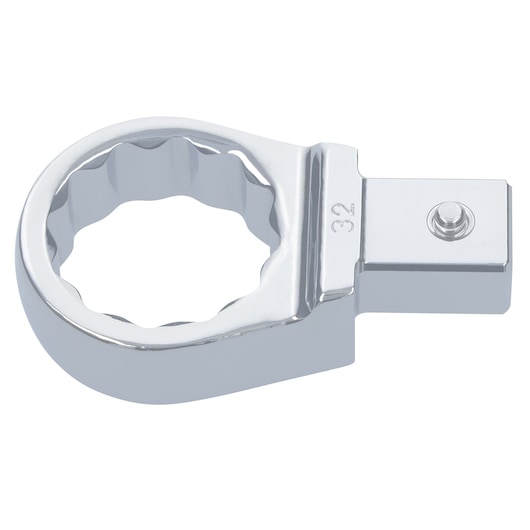 Facom chrome finish box end wrench accessory, SKU 13_32, side angle on white background.