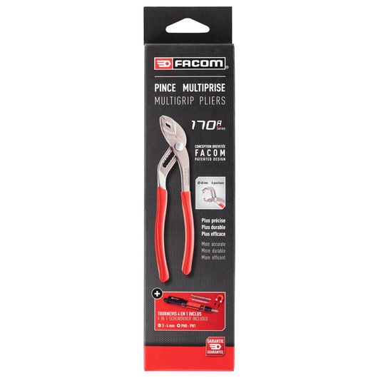 Standard multigrip pliers, 250 mm