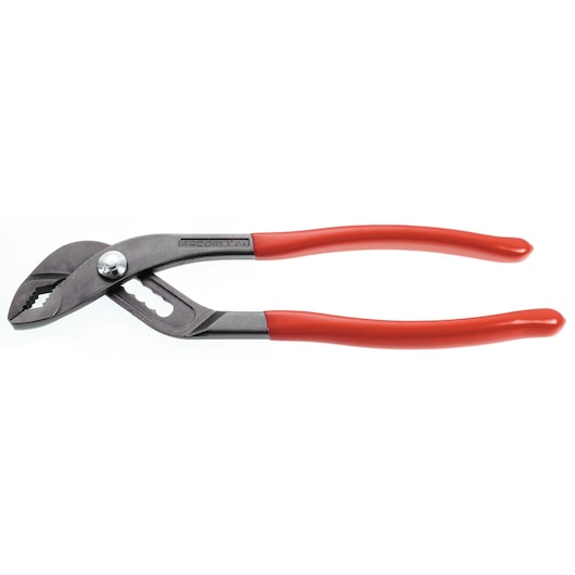 Facom 170APB water pump pliers with red handles, side angle on white background.