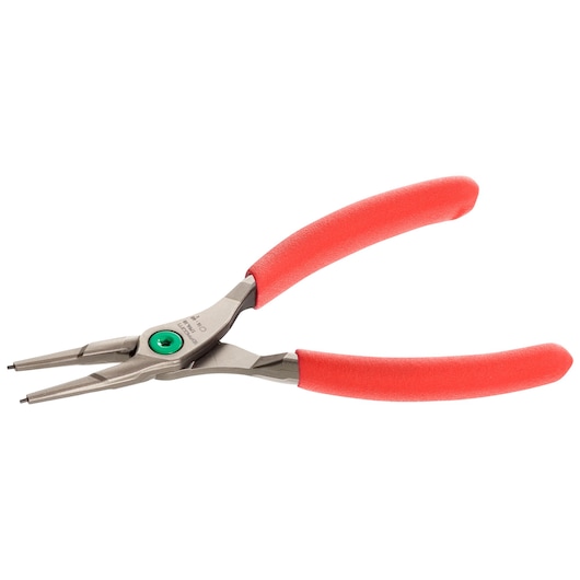 Facom 179A32 precision circlip pliers with red handles, angled side view on white background.