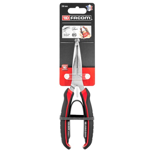 200mm Half-Round Long 40° Bent Nose Pliers