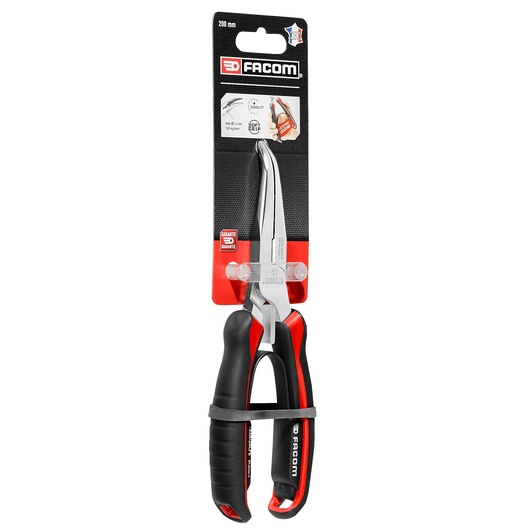 200mm Half-Round Long 40° Bent Nose Pliers