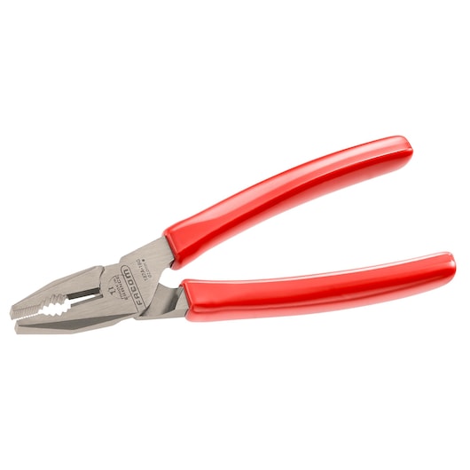 Facom pliers with red handles, angled view, SKU 187A_18G, hand tool category.