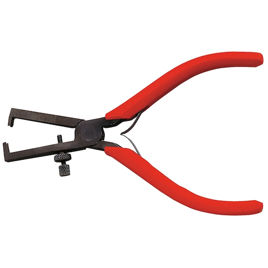 Facom 19412 snap ring pliers with red handles, side angle, white background