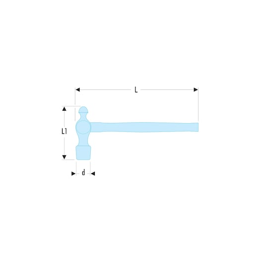 Ball head engineers hammer, 680 g