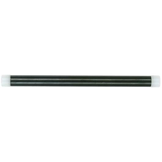 Facom 214_10 black tubular extension bar with white end caps, top angle, photography category.