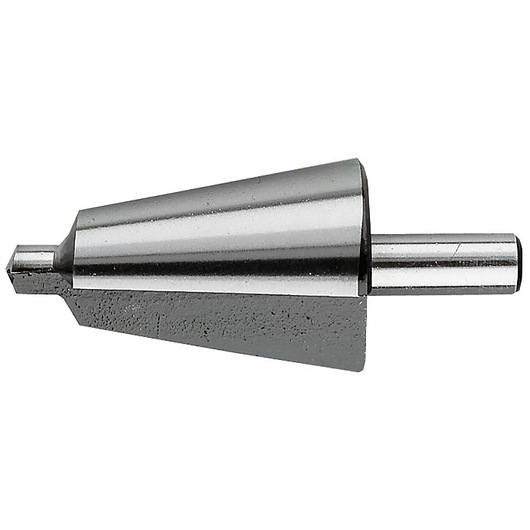 Photo of Facom 229A_3 steel countersink tool, cylindrical and conical shape, side angle, white background.