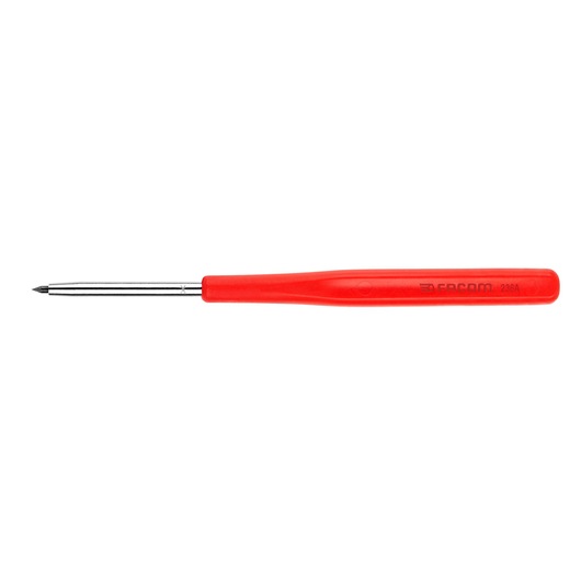 Facom 236A precision scribe tool with a red handle, side view on white background.