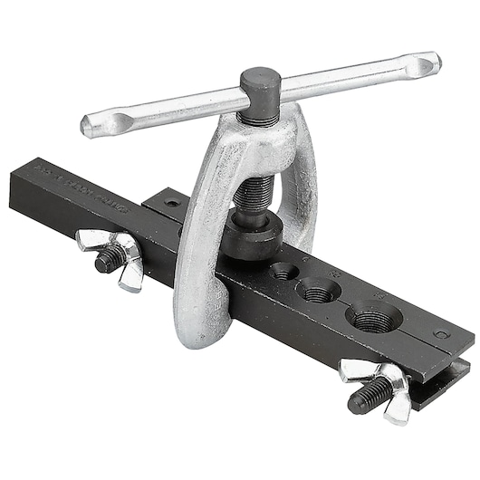 Facom 239.MU metal flaring tool with T-handle, black and silver, front angle on white background.