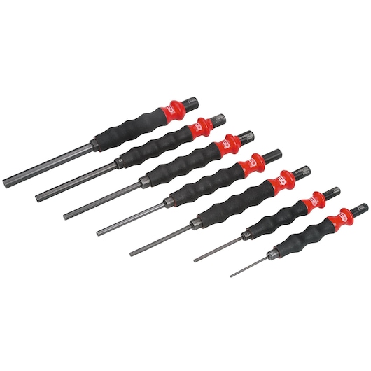 Sheath drift punch set, 7 pieces