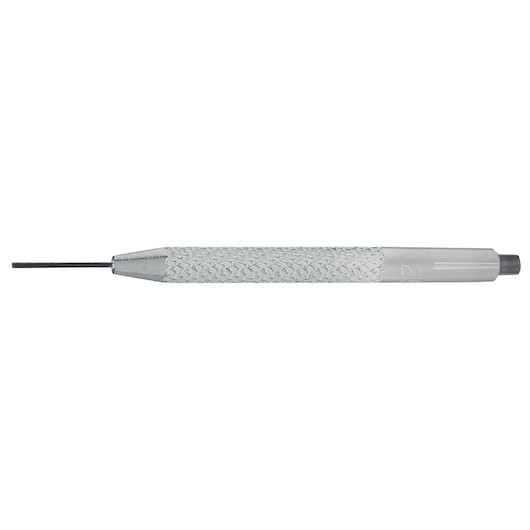 Facom 251A_1_5 steel pin punch tool, textured grip, side angle on white background.