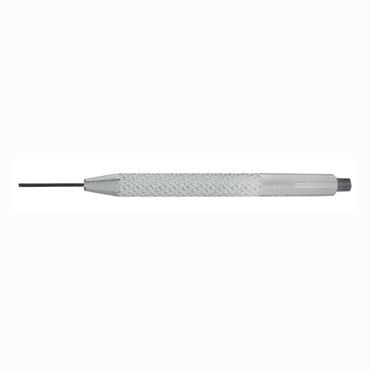 Facom 251A_1 steel scribe tool with knurled handle, side view on white background.