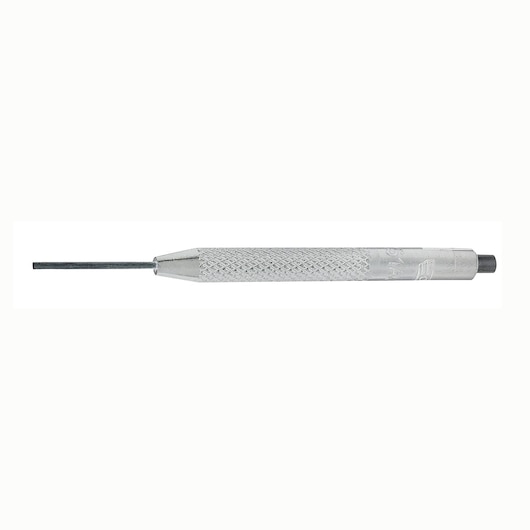 Facom metal pin punch tool with knurled grip, side view, SKU 251A_2, photography white background