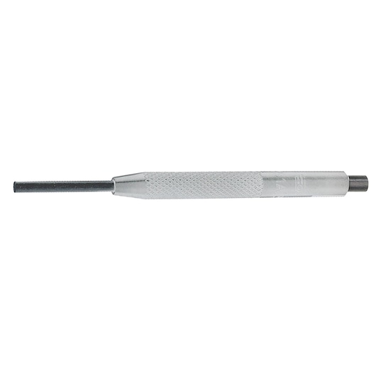 Facom 251A_5 metal pin punch tool with knurled grip, side angle, white background.
