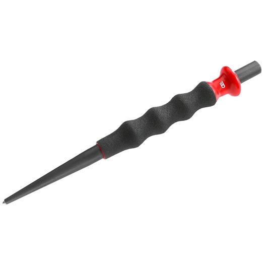 Photo of Facom 255_G2_5 tapered punch with ergonomic black grip and red end, shown on white background.