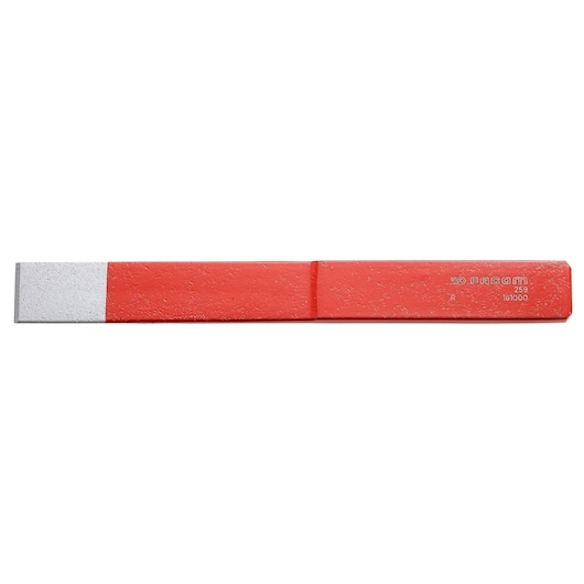 Facom 259 red cold chisel, rectangular shape, side view on white background.