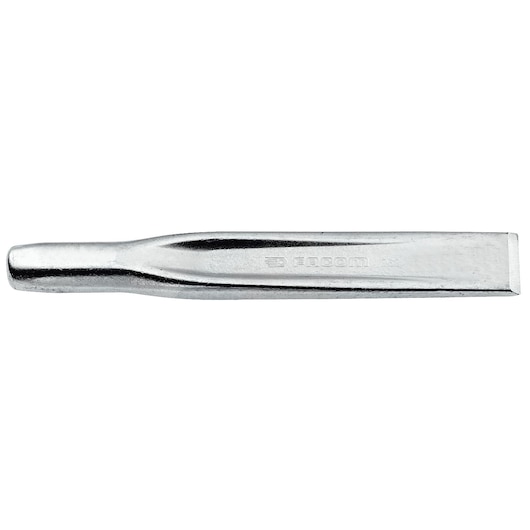 Facom 262A_18 flat metal chisel tool, silver finish, side angle on white background