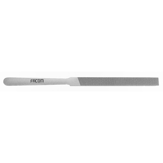 Facom flat metal file with textured surface, silver color, side angle, SKU 276.