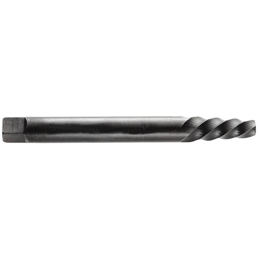 Facom 285_4 screw extractor, metal spiral shaft, side angle on white background.