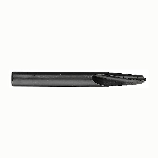Facom 285_F4 black metal screw extractor tool, side angle, on white background.