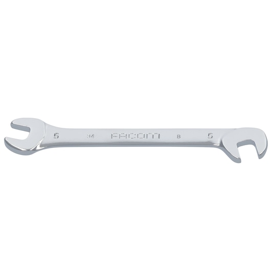Facom 34_5 chrome open-end wrench photo, side view, engraved size markings, tool category.