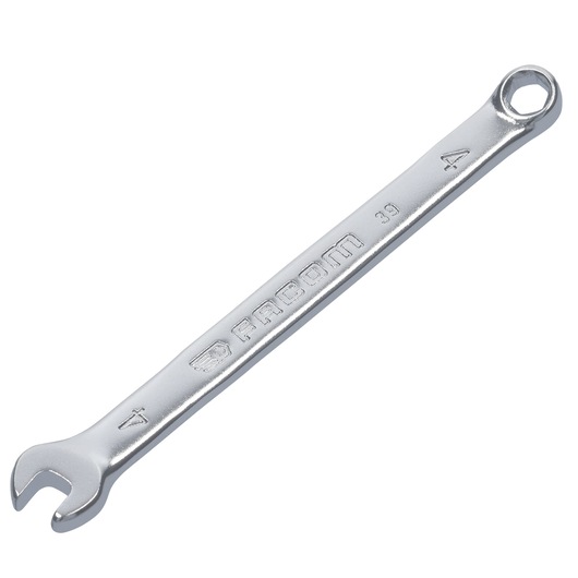 Facom 39_4H combination wrench, silver, angled view on white background.