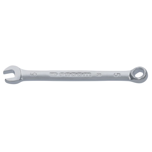 Facom 39_5H combination wrench, silver, front angle on white background.