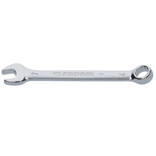 Facom 39_7 combination wrench in silver finish, photographed from the side on a white background.