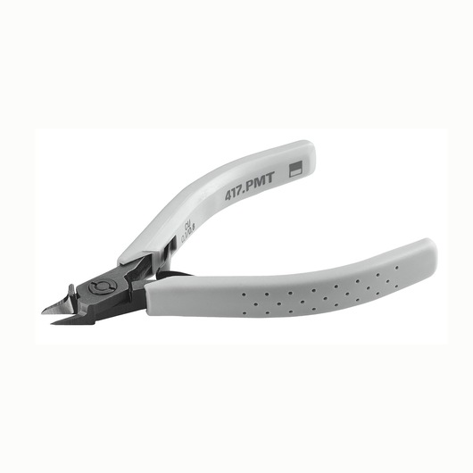 Facom 416_PMT precision side cutter pliers with grey ergonomic handles, angled view on white background.