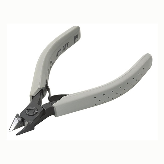 Facom 416_RMT precision side cutter pliers with grey ergonomic handles, angled view on white background.