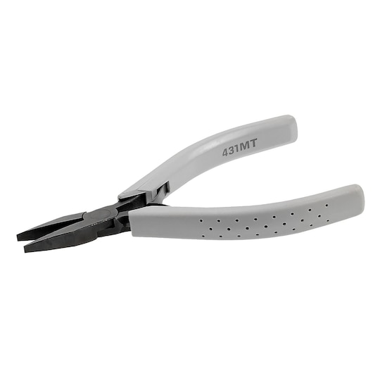 Facom 431_MT pliers with black jaws and grey ergonomic handles, angled view on white background.