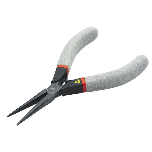 Cutting pliers half round thin nose ESD