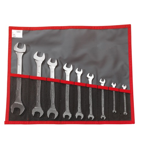 1/4" to 1"1/4 Double Open-End Wrench Set in Pounch (8 pc)