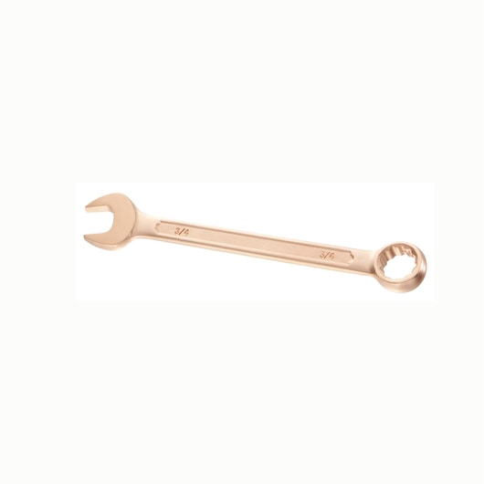 Facom 440_3_4SR box-end and open-end wrench, bronze finish, photography, top view, white background