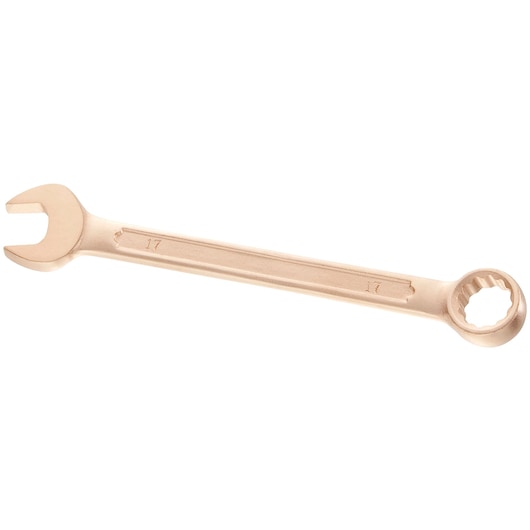Photo of Facom 440_9SR combination wrench with open and ring ends, bronze finish, product on white background.
