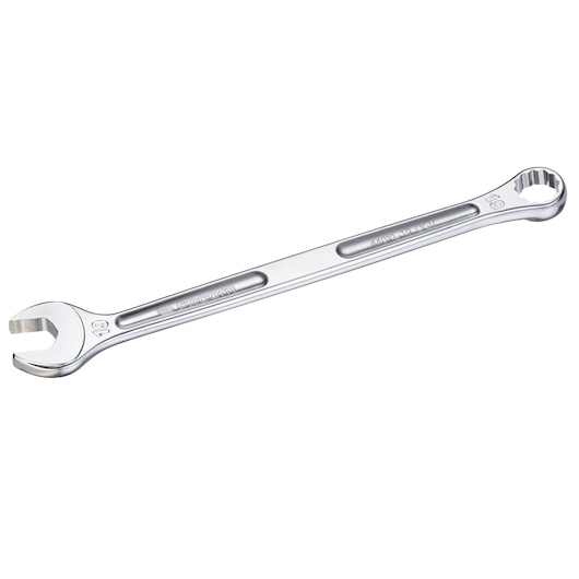 Facom 440XL_19 combination wrench, silver, with open and box end, angled view on white background.