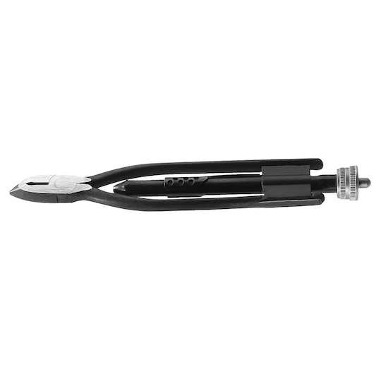 Facom 445_10R adjustable black bolt cutter pliers, side view on white background.