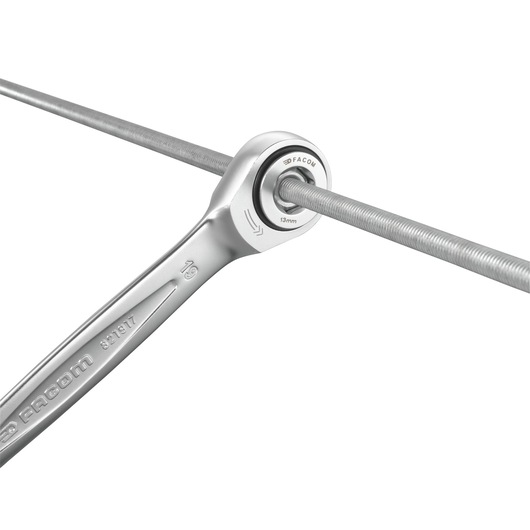 Double box-end ratchet wrench 14 x 19 mm