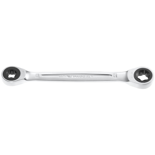 Double box-end TORX® ratchet wrench, E14 x E18