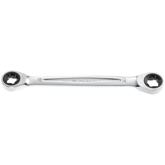 Double box-end TORX® ratchet wrench, E20 x E24