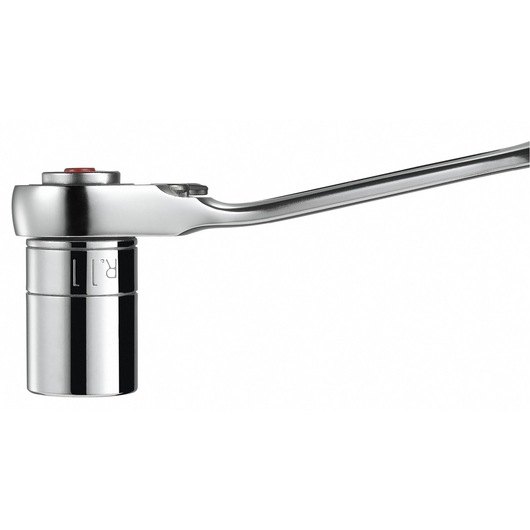 Facom 10mm socket adapter 467ADAPT10MM, side angle, chrome finish, for ratchet wrenches.