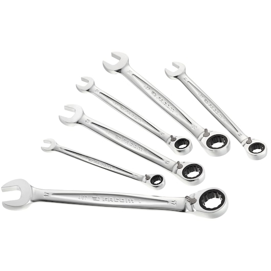 Reversible Ratchet Wrench Set ( 8 to 17 mm) 467B (6 pc)